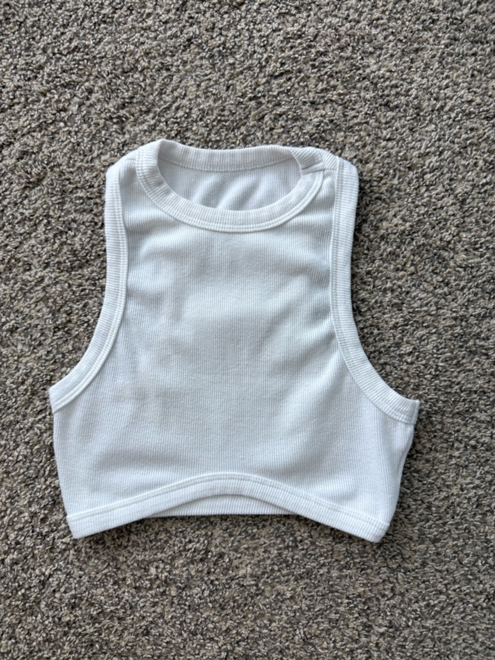 Ribbed Cropped Tank Top